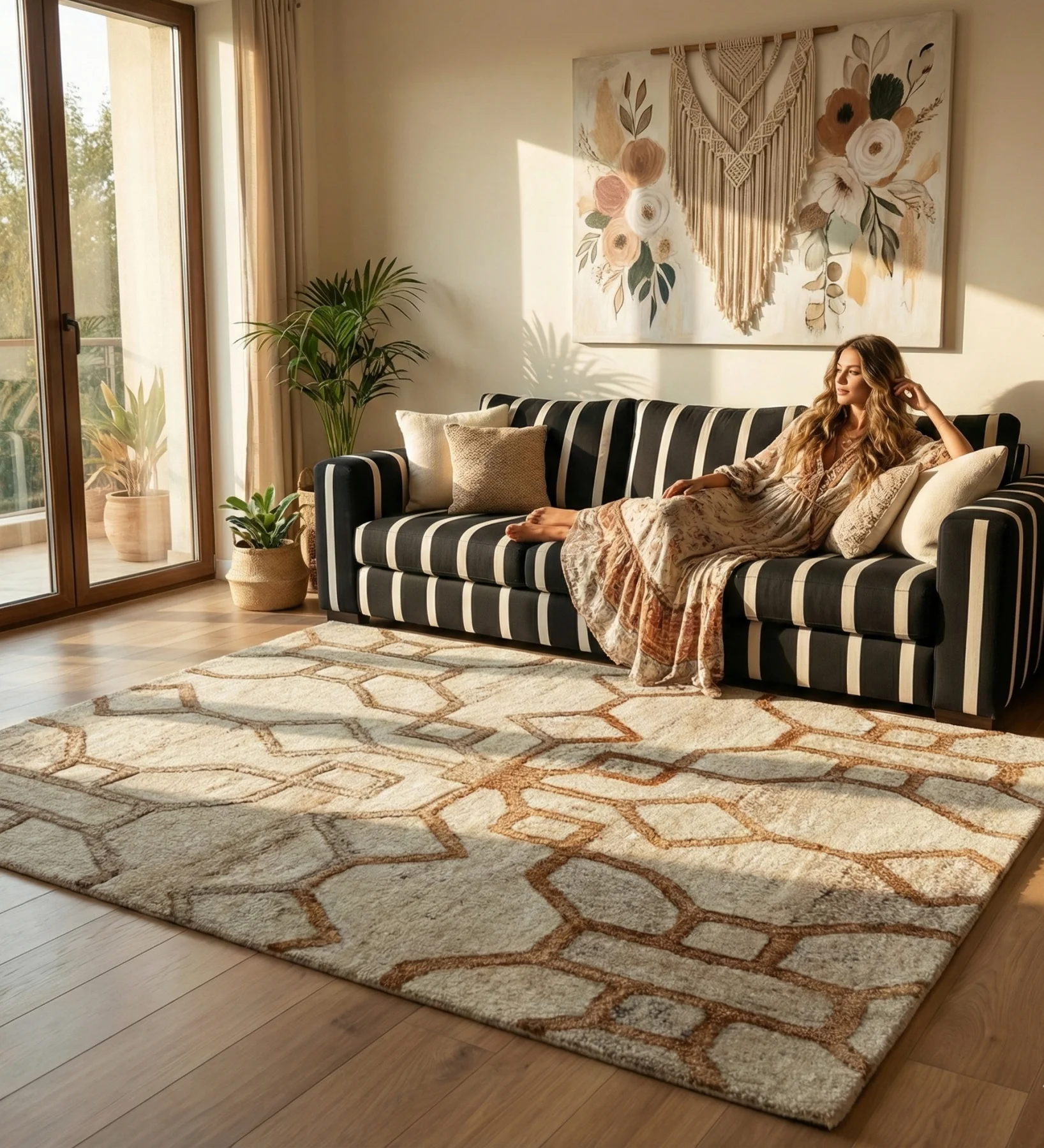 Hand tufted rug ER-HT-010